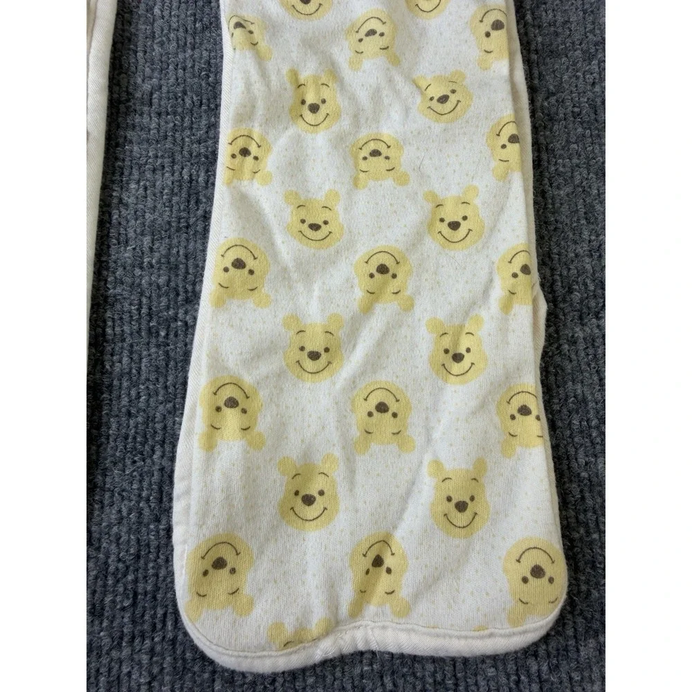 Disney Baby‎ Winnie the Pooh Burp Cloths Set of 2 Cotton Yellow White Baby